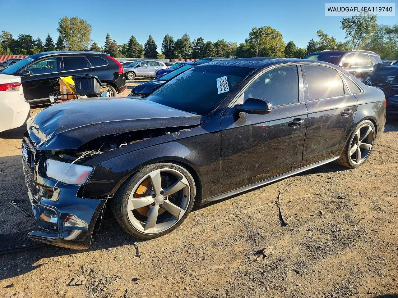 AUDI S4 2014, VIN WAUDGAFL4EA119740