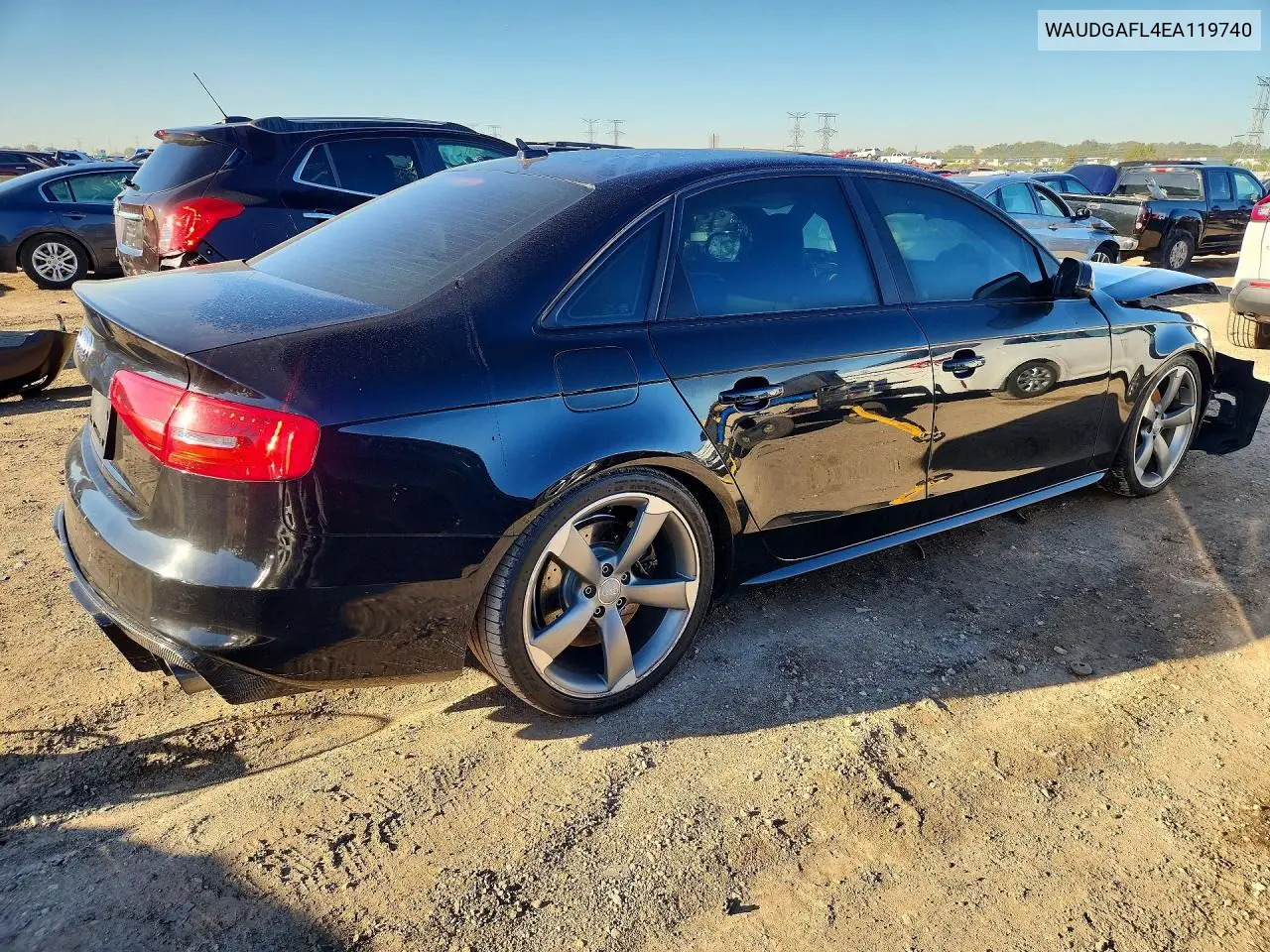 2014 AUDI S4 VIN WAUDGAFL4EA119740 — фото 3