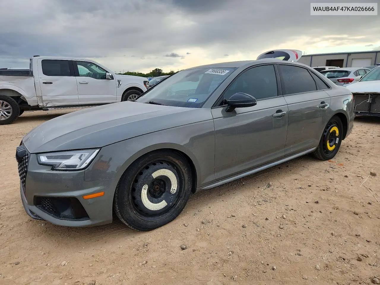 AUDI S4 2019, VIN WAUB4AF47KA026666