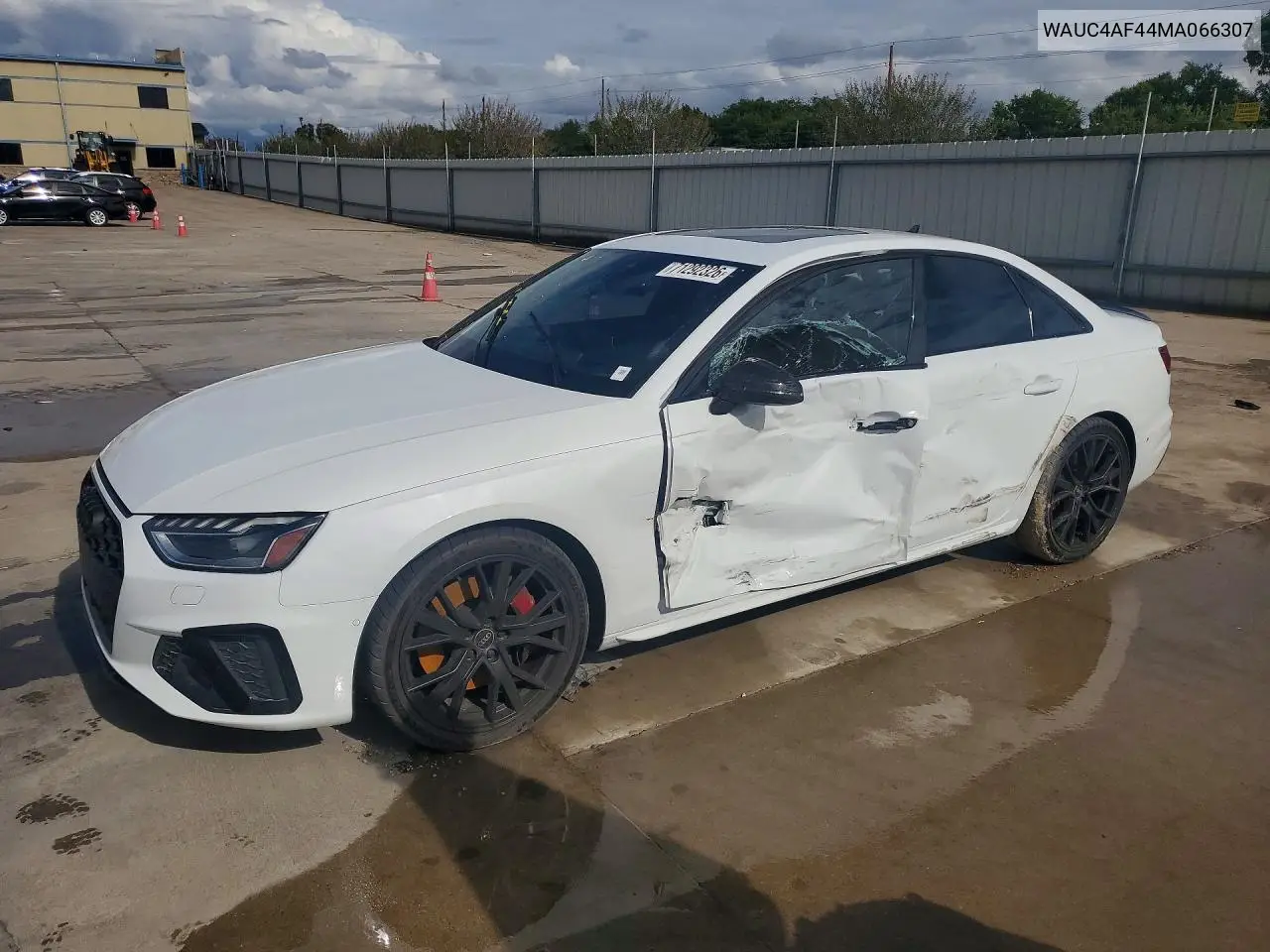 AUDI S4 2021, VIN WAUC4AF44MA066307