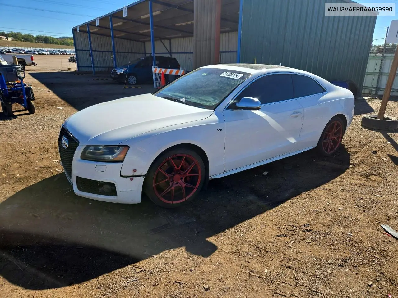 AUDI S5 2010, VIN WAU3VAFR0AA059990