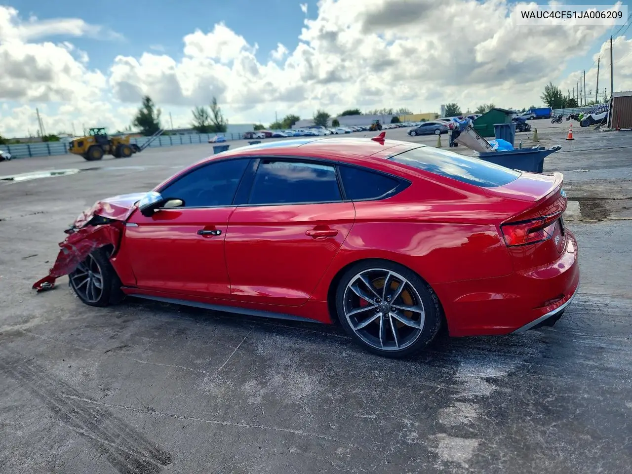 2018 AUDI S5 VIN WAUC4CF51JA006209 — фото 2