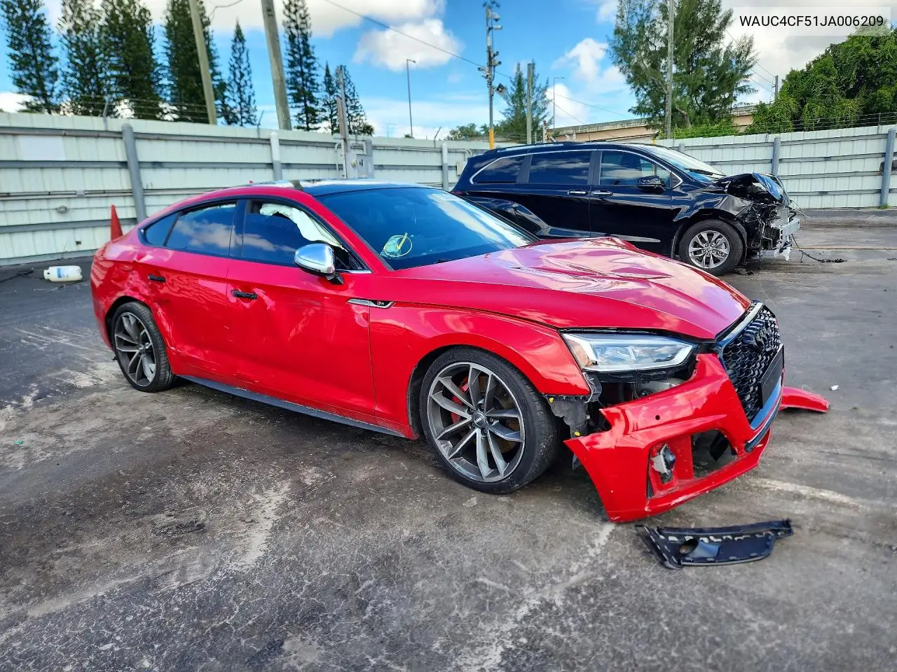2018 AUDI S5 VIN WAUC4CF51JA006209 — фото 4