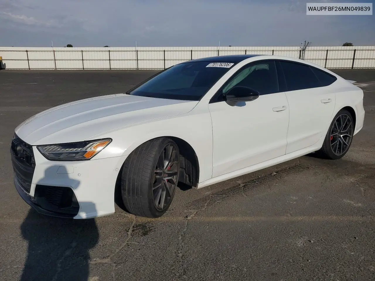 AUDI S7 2021, VIN WAUPFBF26MN049839