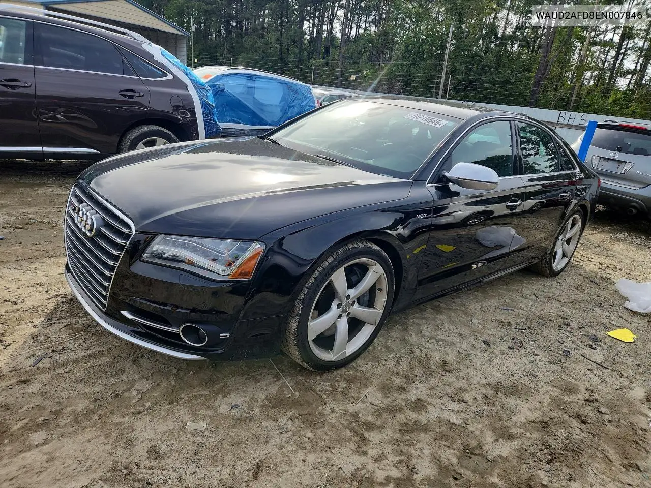 AUDI S8 2014, VIN WAUD2AFD8EN007846