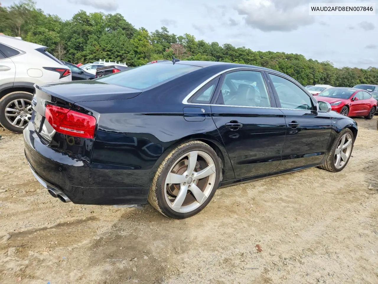 2014 AUDI S8 VIN WAUD2AFD8EN007846 — фото 3