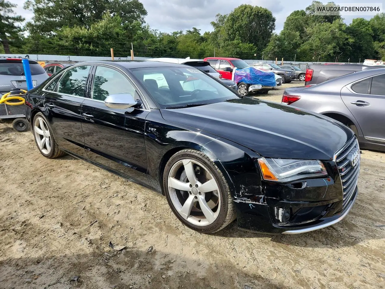 2014 AUDI S8 VIN WAUD2AFD8EN007846 — фото 4
