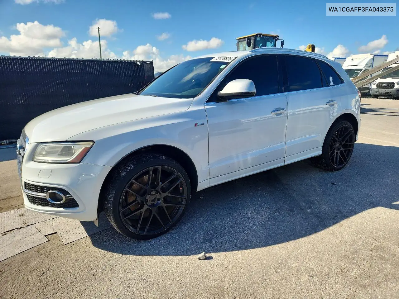 AUDI SQ5 2015, VIN WA1CGAFP3FA043375