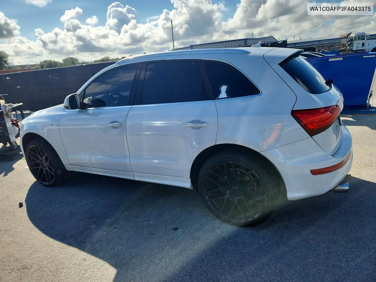 2015 AUDI SQ5 VIN WA1CGAFP3FA043375 — фото 2