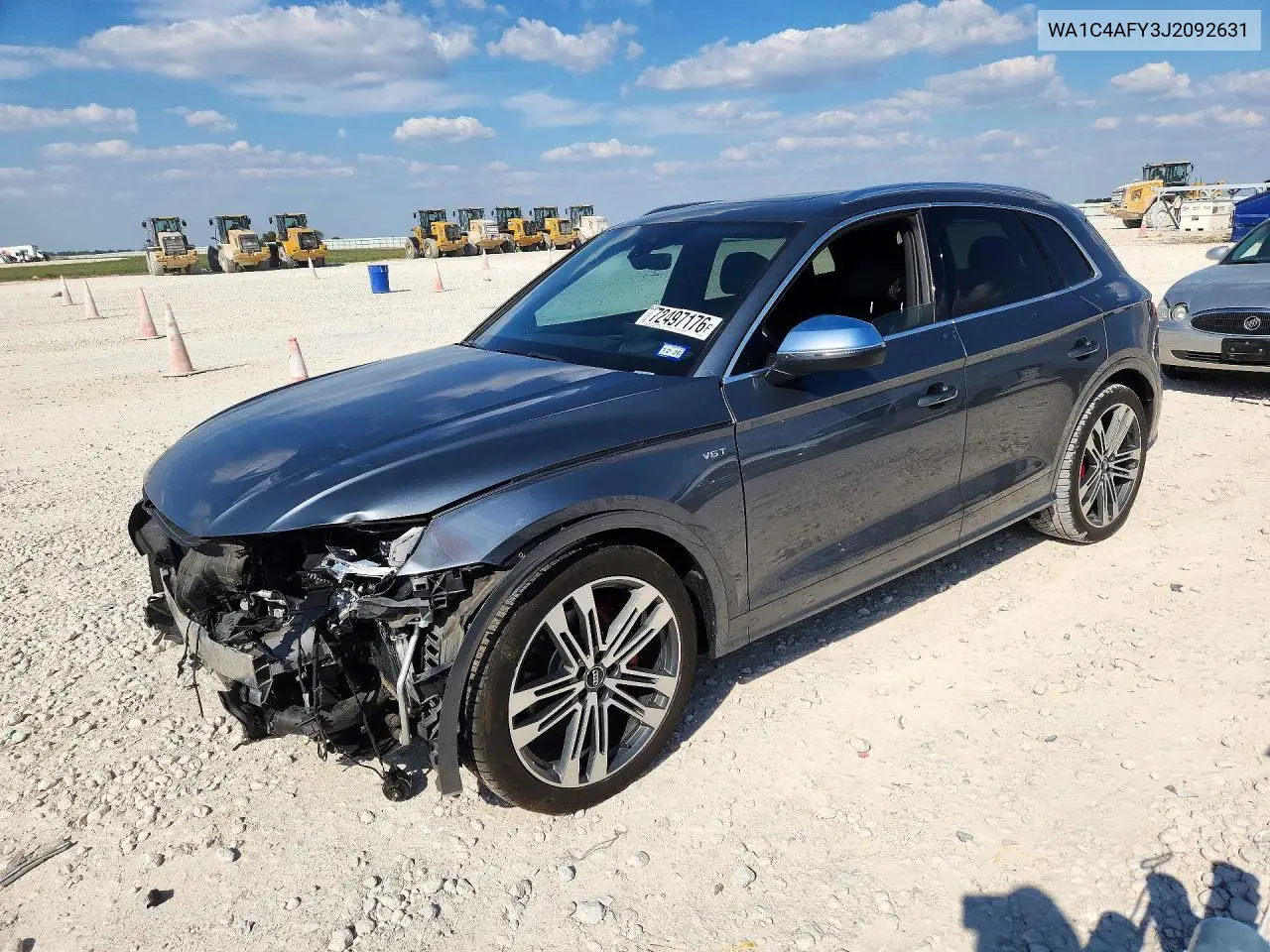 AUDI SQ5 2018, VIN WA1C4AFY3J2092631