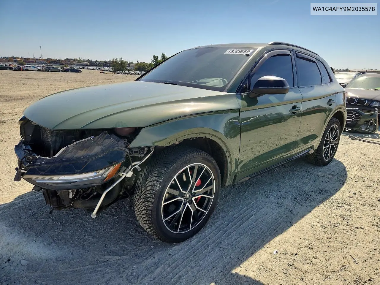AUDI SQ5 2021, VIN WA1C4AFY9M2035578