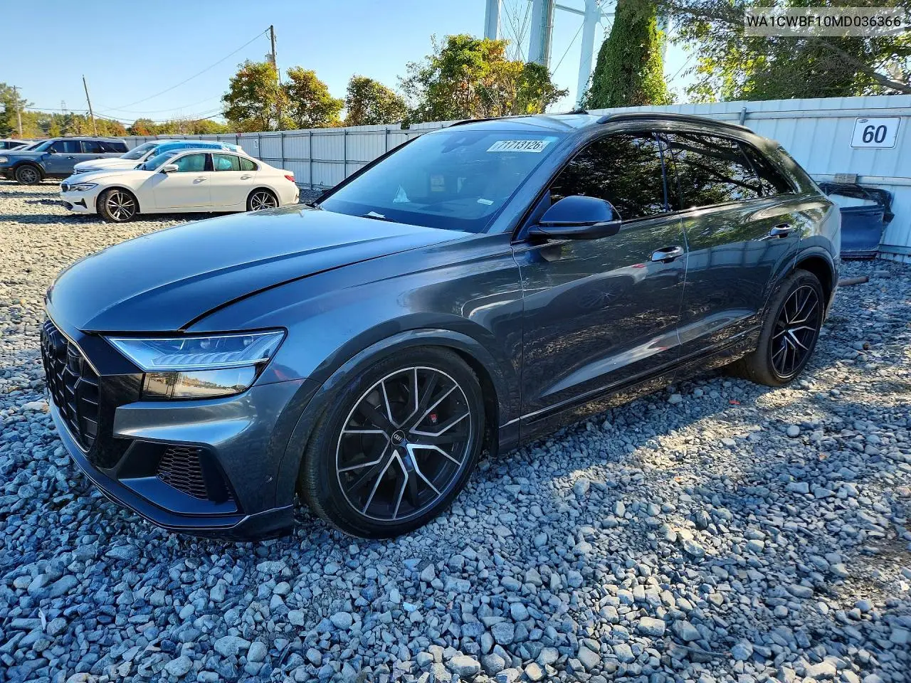 AUDI SQ8 2021, VIN WA1CWBF10MD036366
