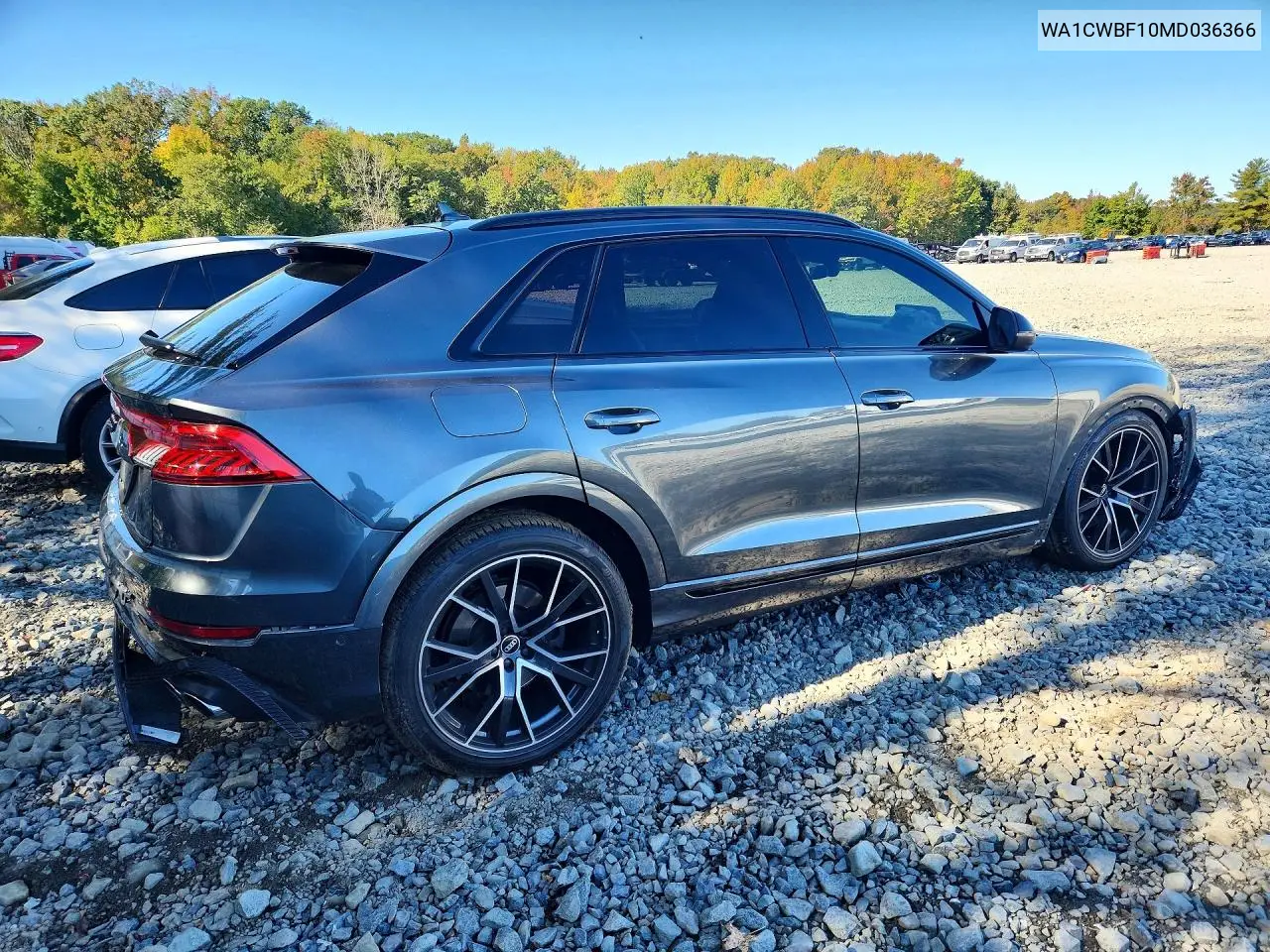 2021 AUDI SQ8 VIN WA1CWBF10MD036366 — фото 3