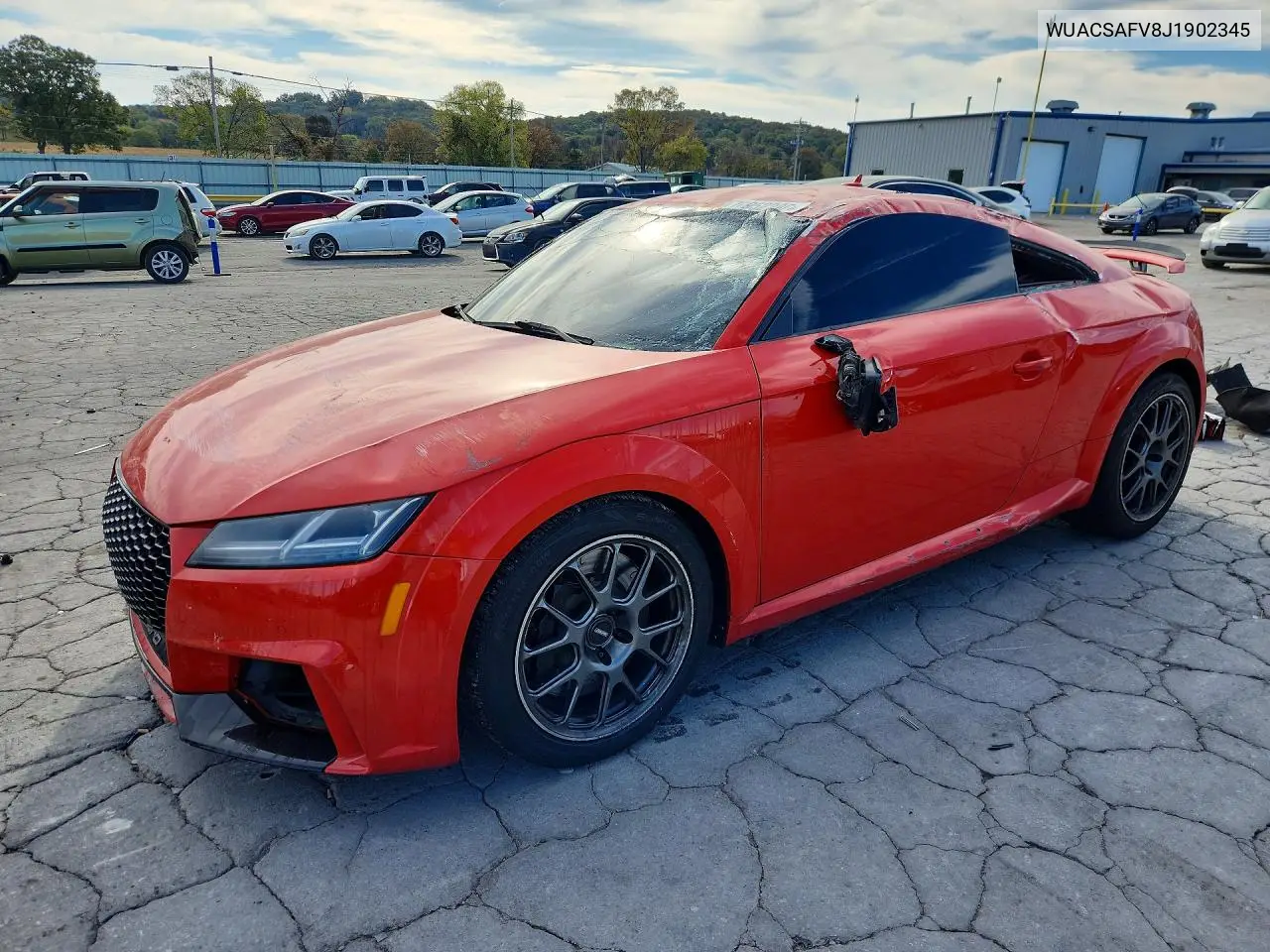 AUDI TT RS 2018, VIN WUACSAFV8J1902345