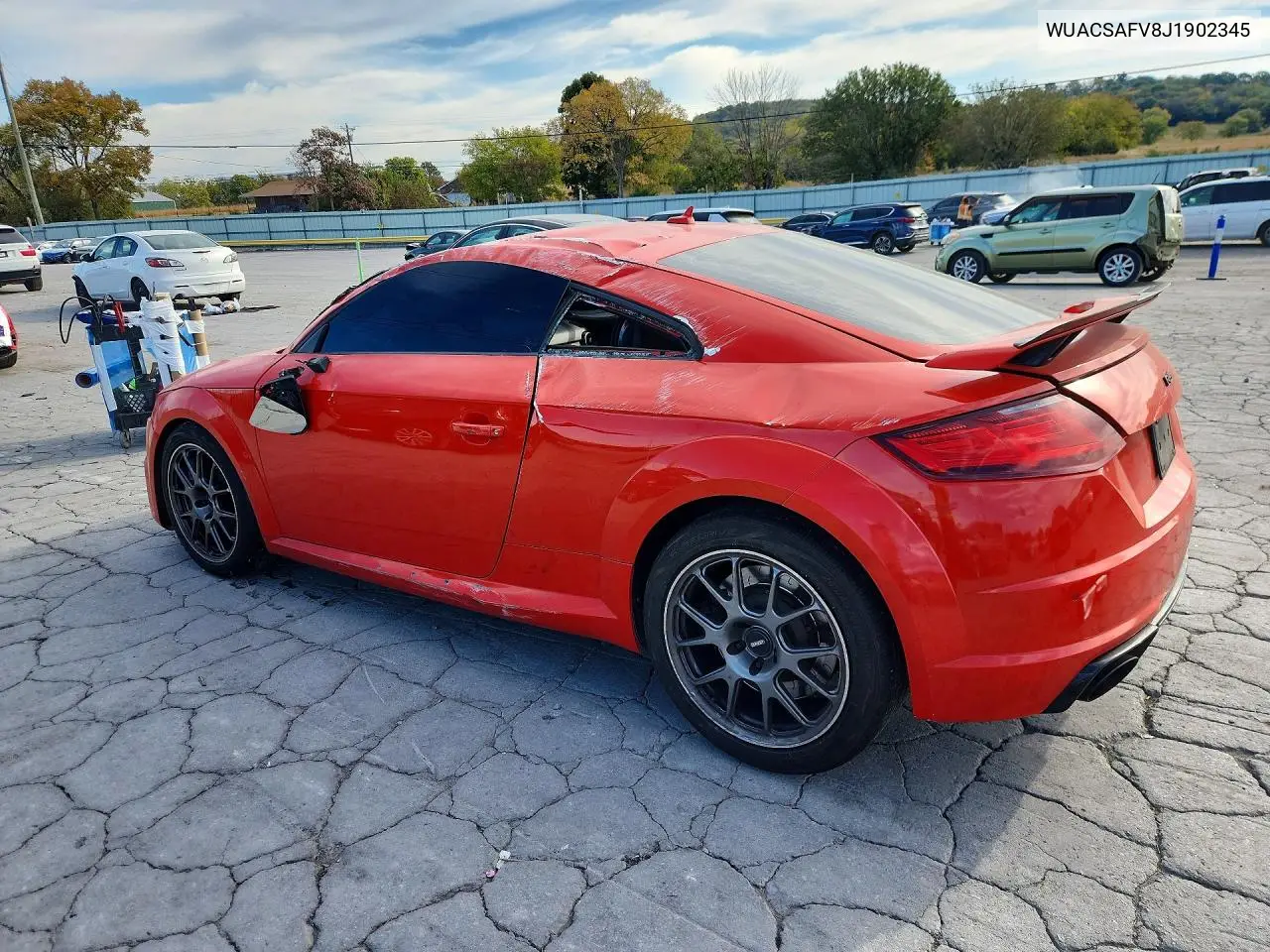 2018 AUDI TT RS VIN WUACSAFV8J1902345 — фото 2