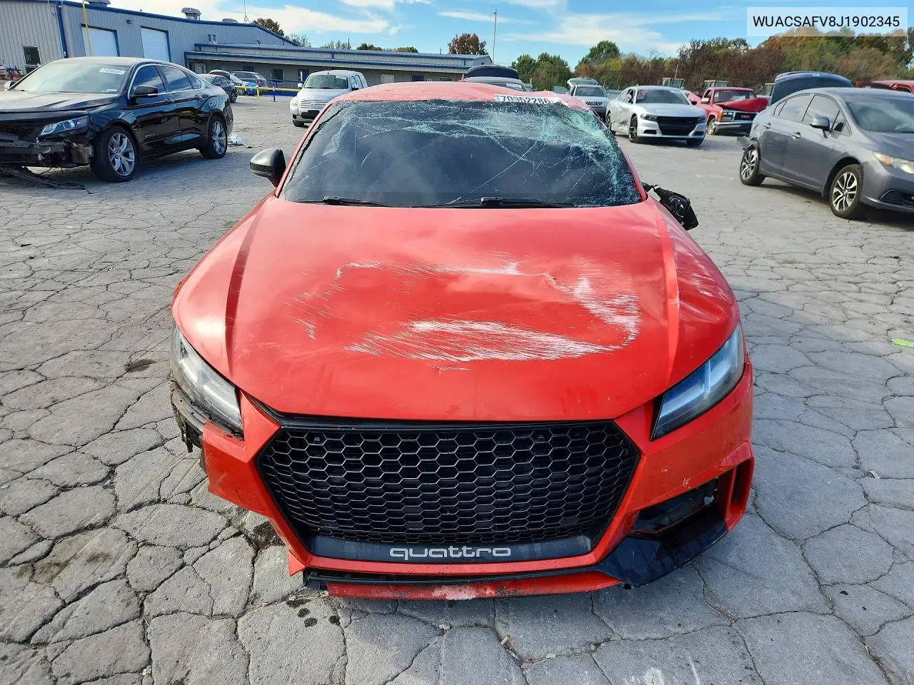 2018 AUDI TT RS VIN WUACSAFV8J1902345 — фото 5
