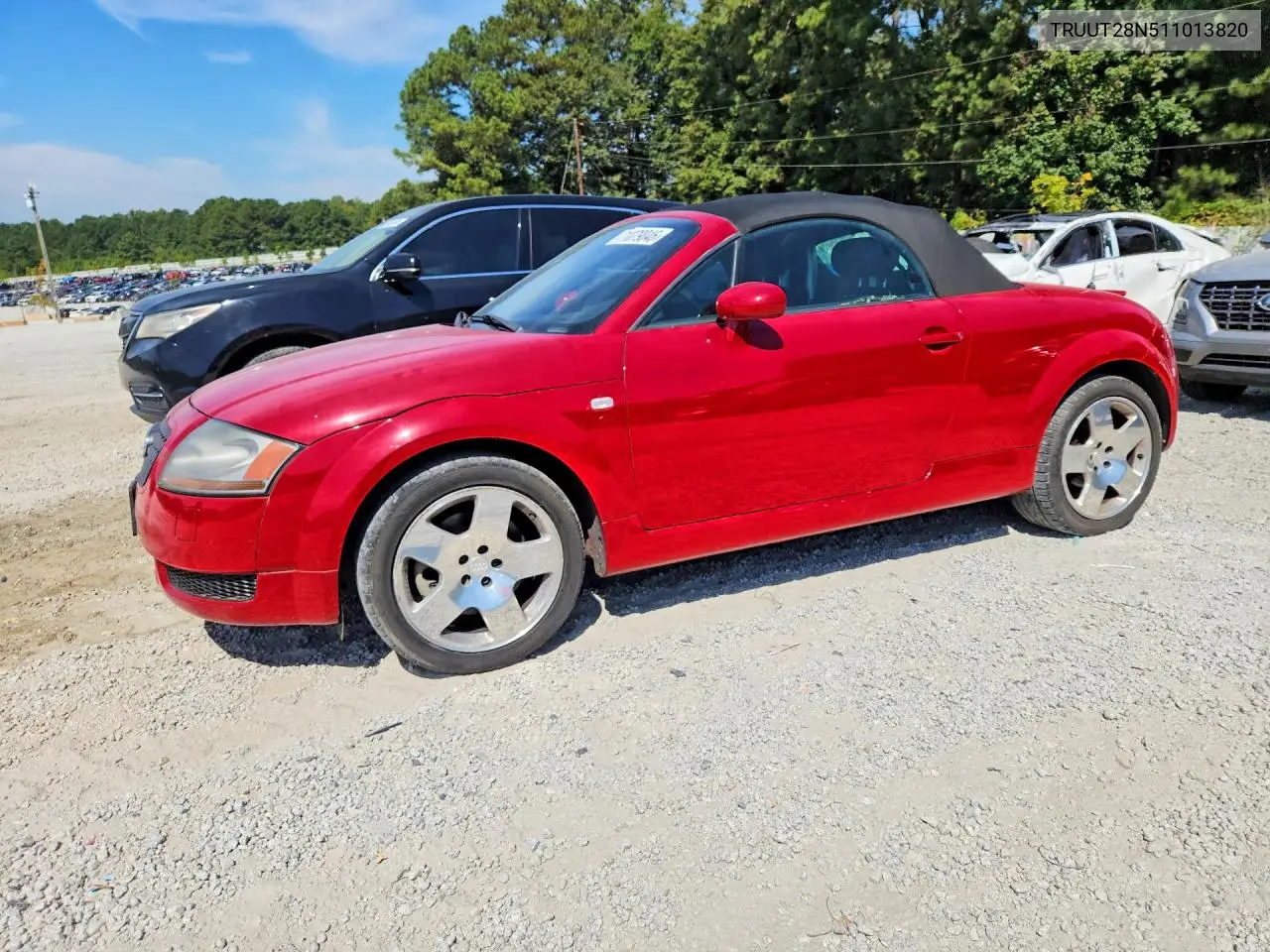 AUDI TT 2001, VIN TRUUT28N511013820