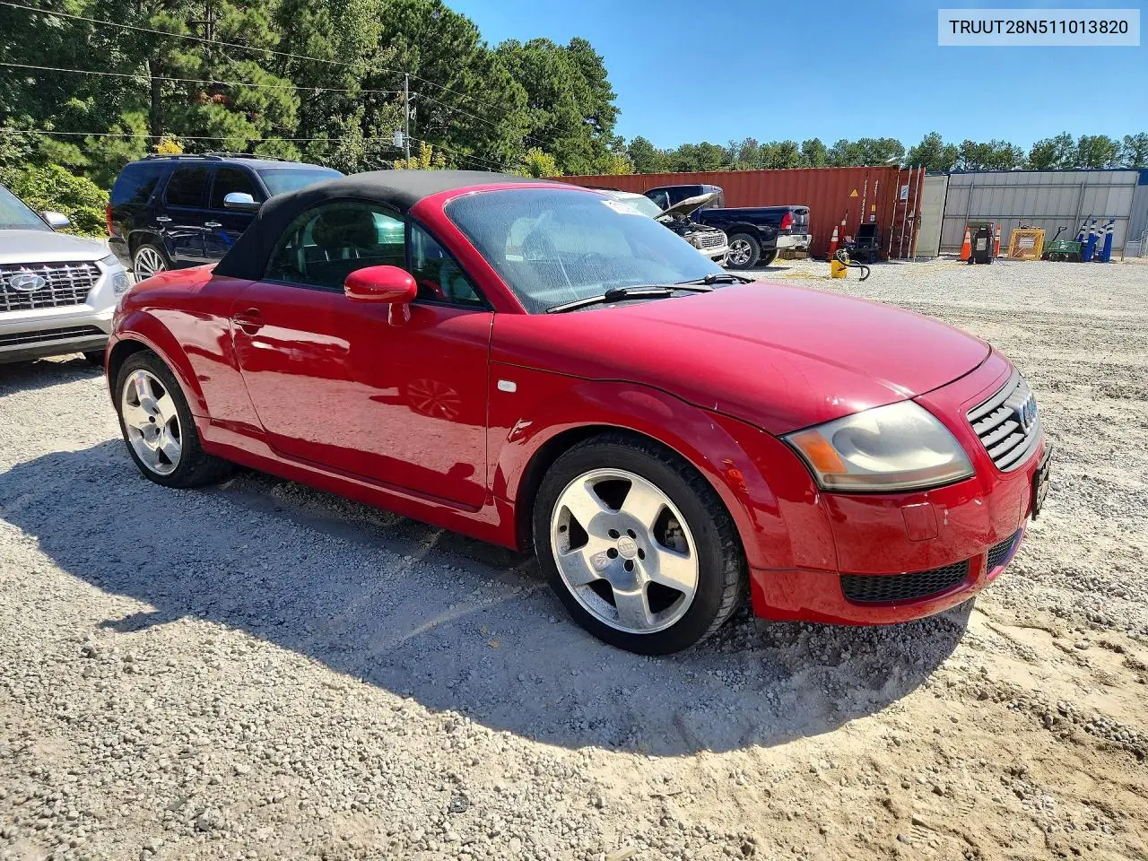 2001 AUDI TT VIN TRUUT28N511013820 — фото 4