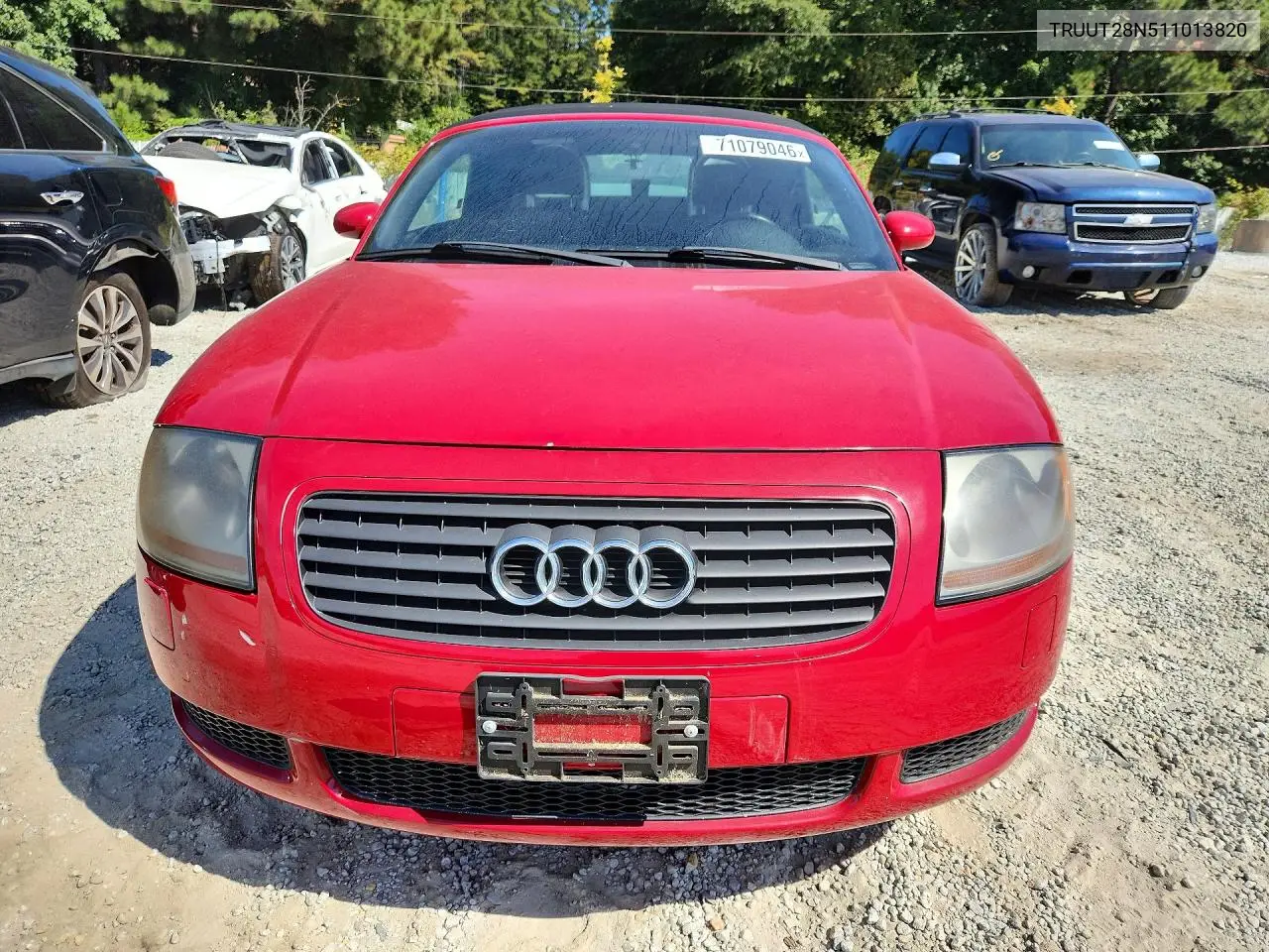 2001 AUDI TT VIN TRUUT28N511013820 — фото 5
