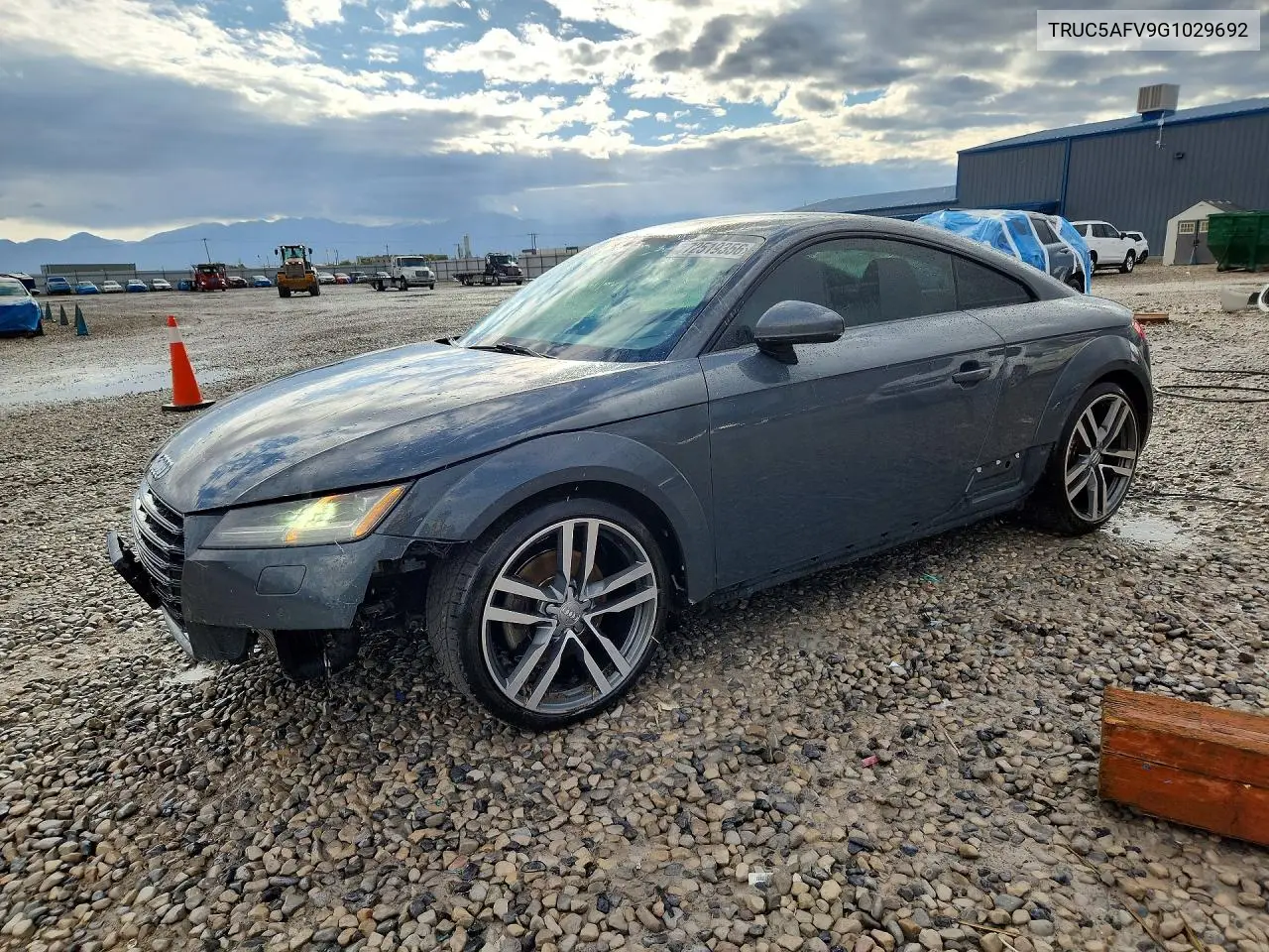 AUDI TT 2016, VIN TRUC5AFV9G1029692