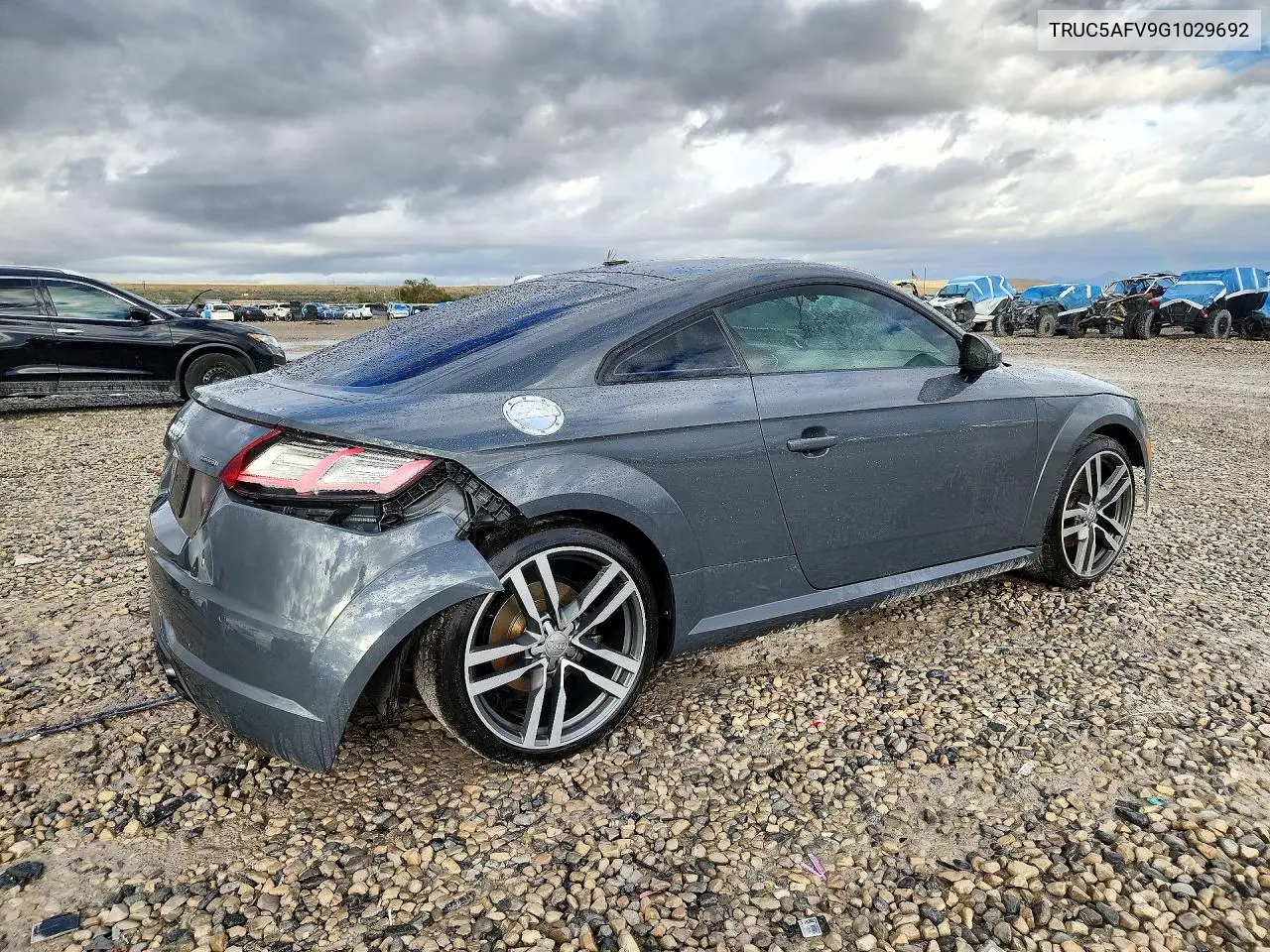 2016 AUDI TT VIN TRUC5AFV9G1029692 — фото 3