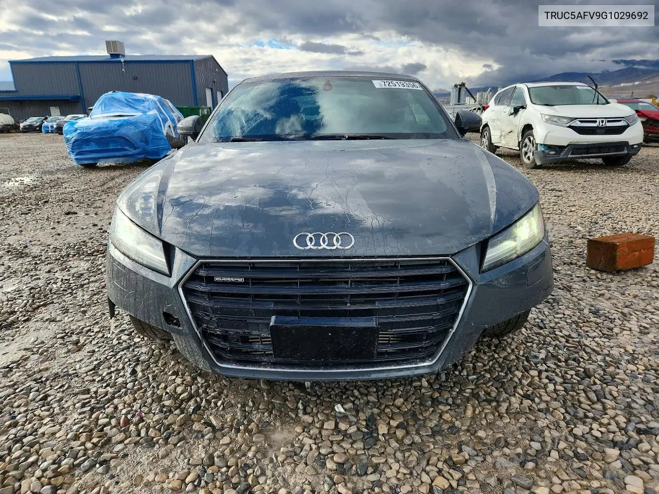 2016 AUDI TT VIN TRUC5AFV9G1029692 — фото 5