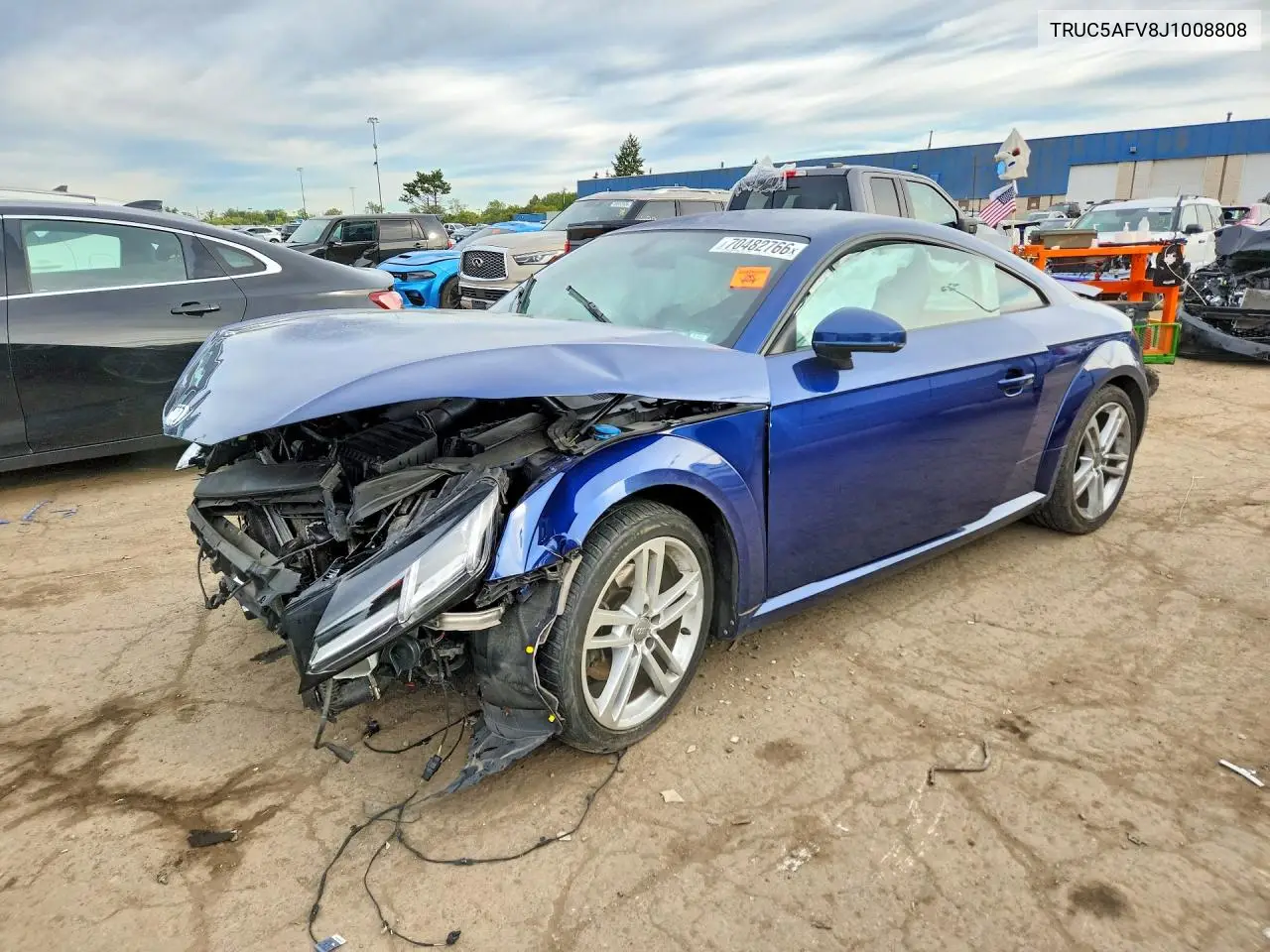 AUDI TT 2018, VIN TRUC5AFV8J1008808