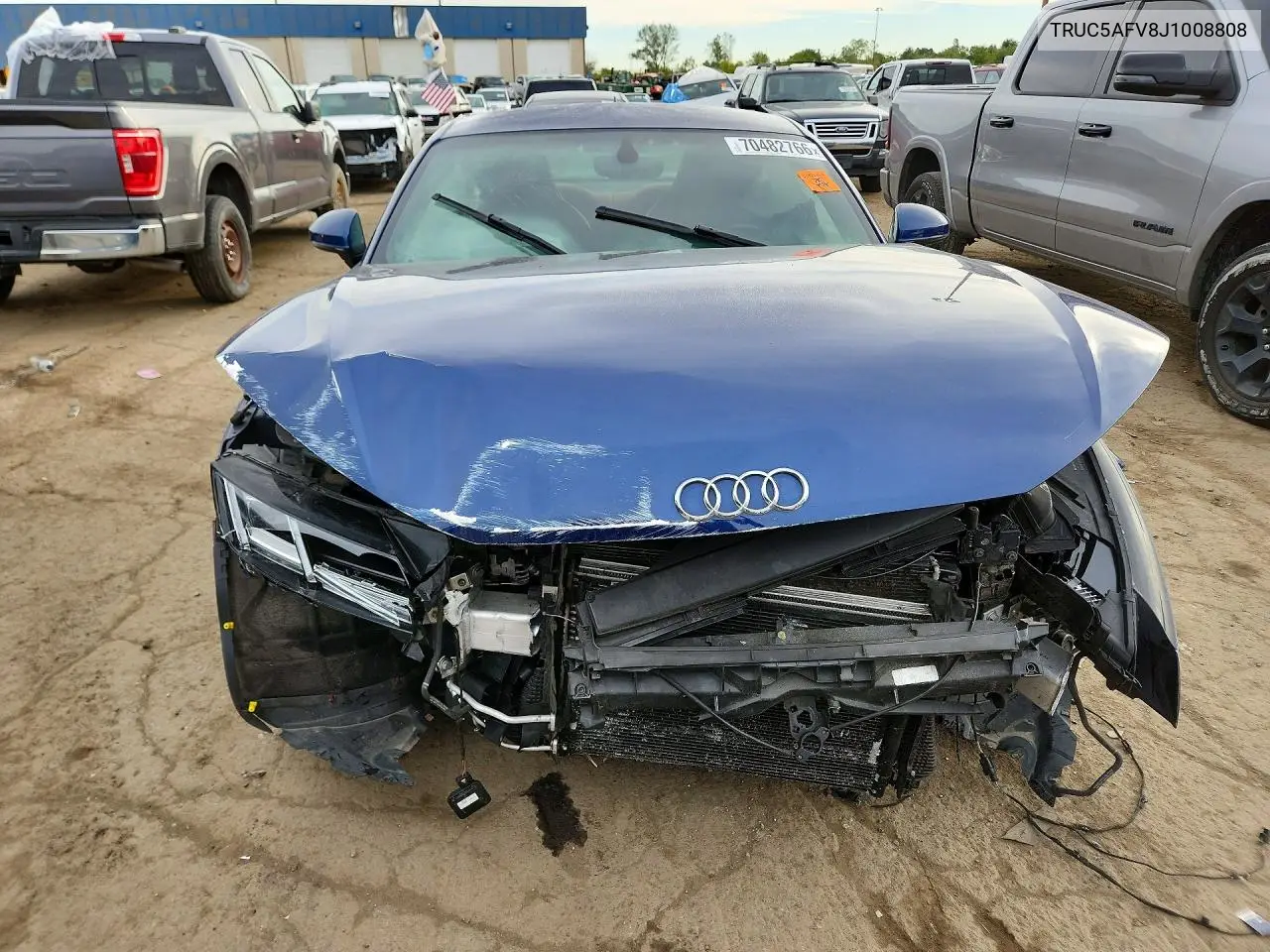 2018 AUDI TT VIN TRUC5AFV8J1008808 — фото 5