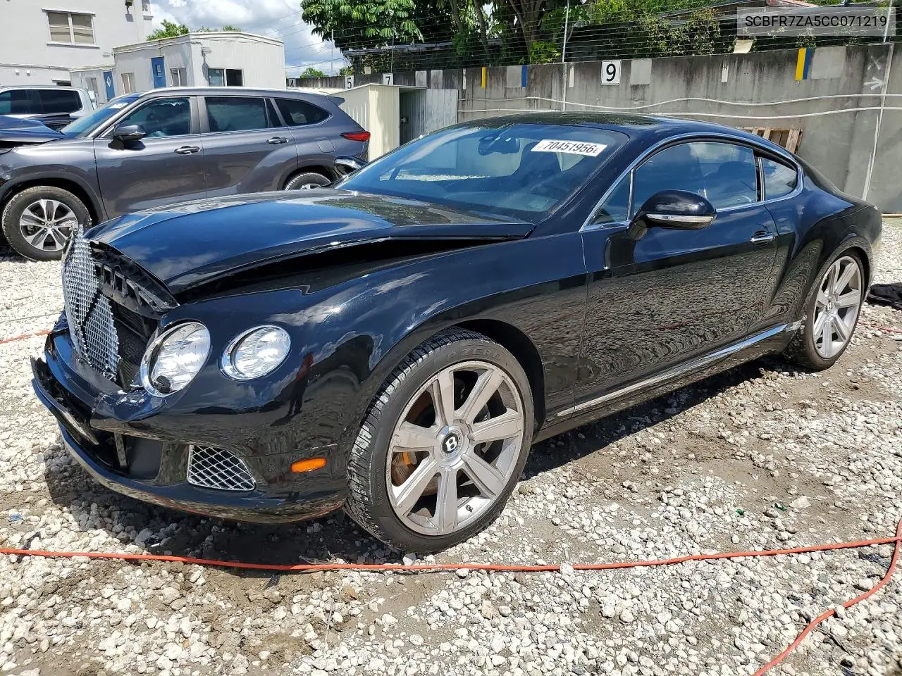 BENTLEY CONTINENTAL 2012, VIN SCBFR7ZA5CC071219