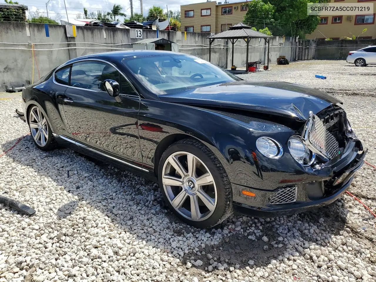 2012 BENTLEY CONTINENTAL VIN SCBFR7ZA5CC071219 — фото 4