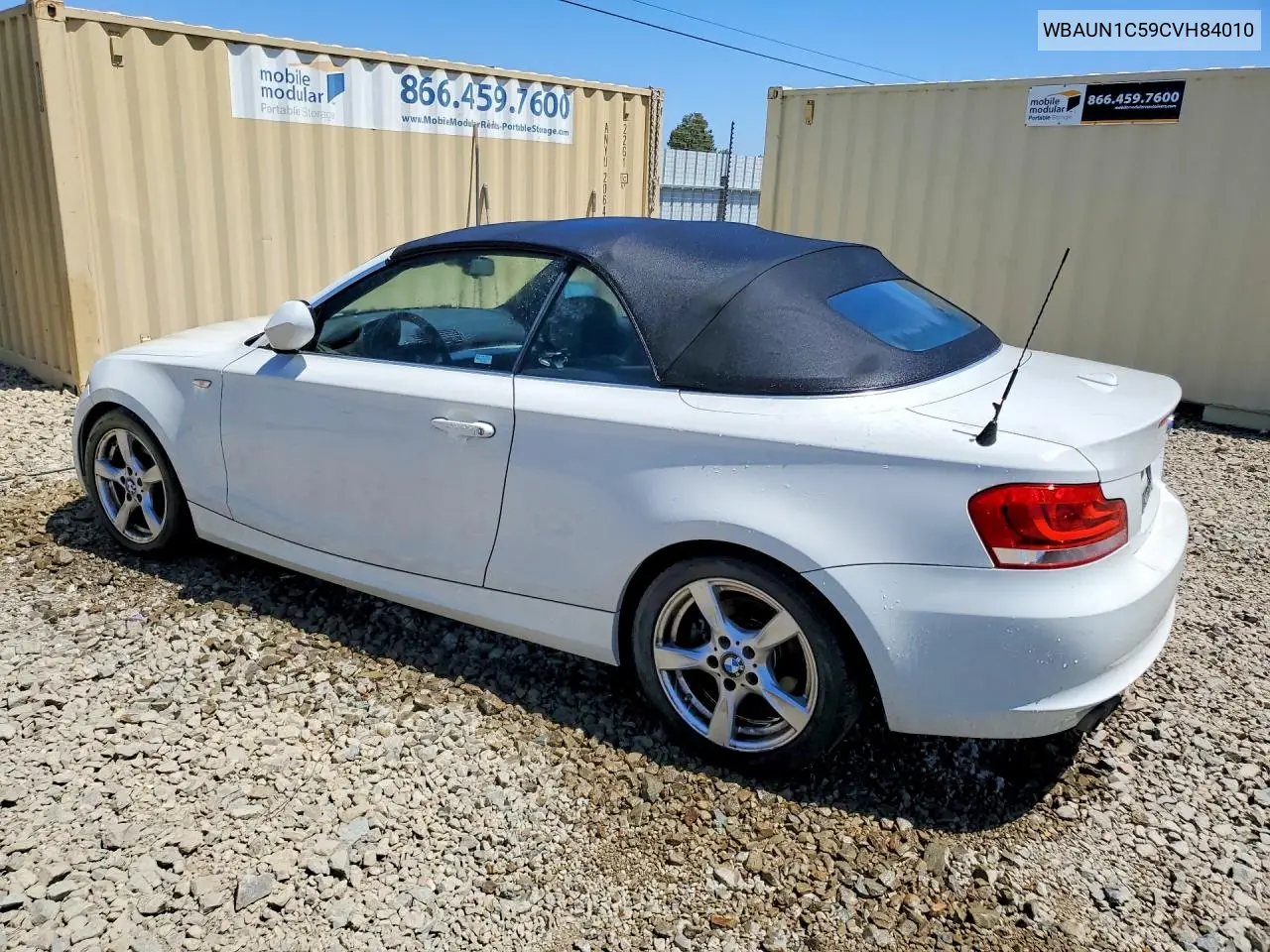 2012 BMW 1ER VIN WBAUN1C59CVH84010 — фото 2