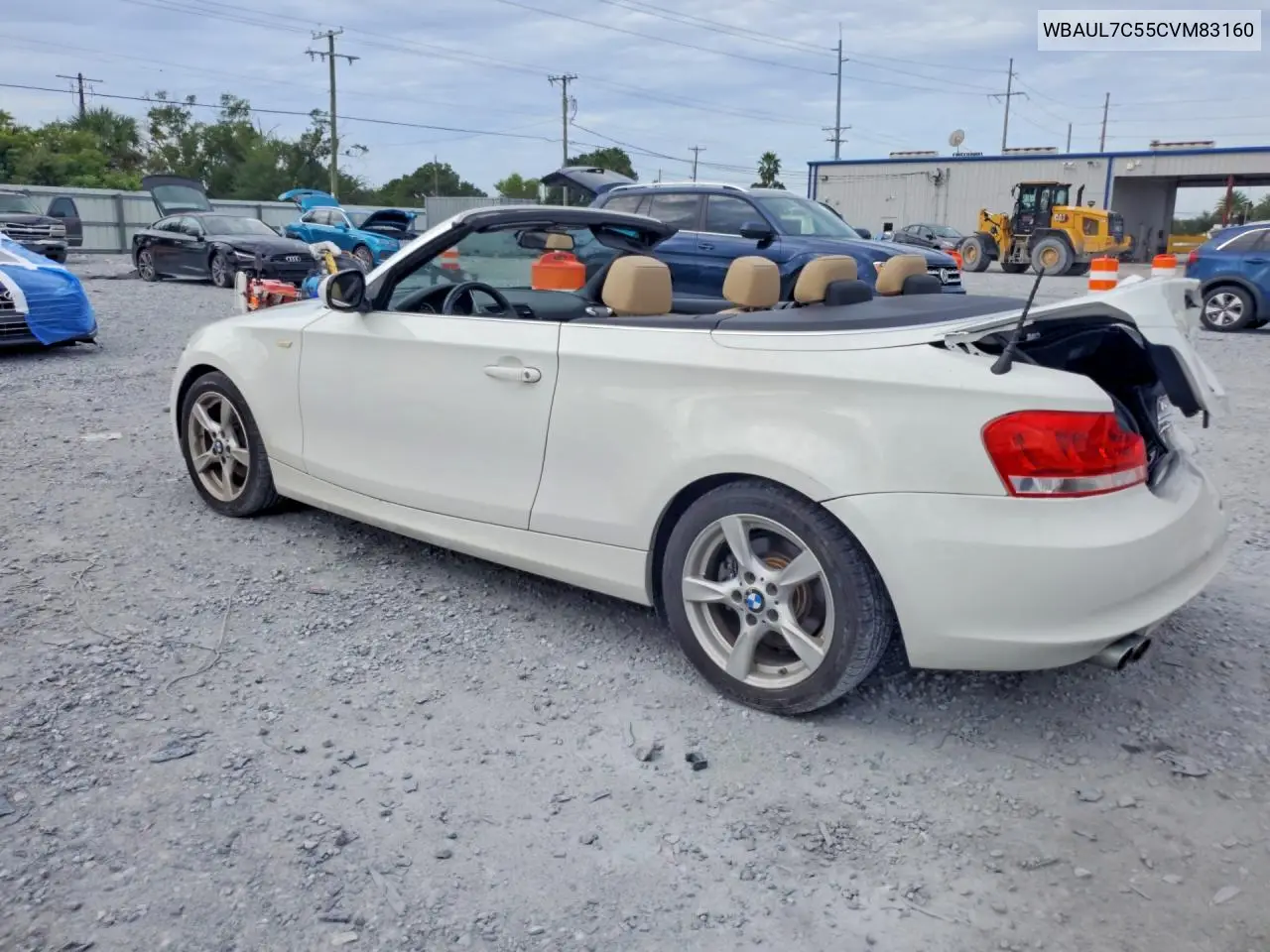 2012 BMW 1ER VIN WBAUL7C55CVM83160 — фото 2