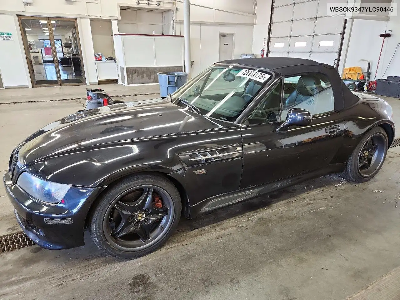 BMW Z3 2000, VIN WBSCK9347YLC90446