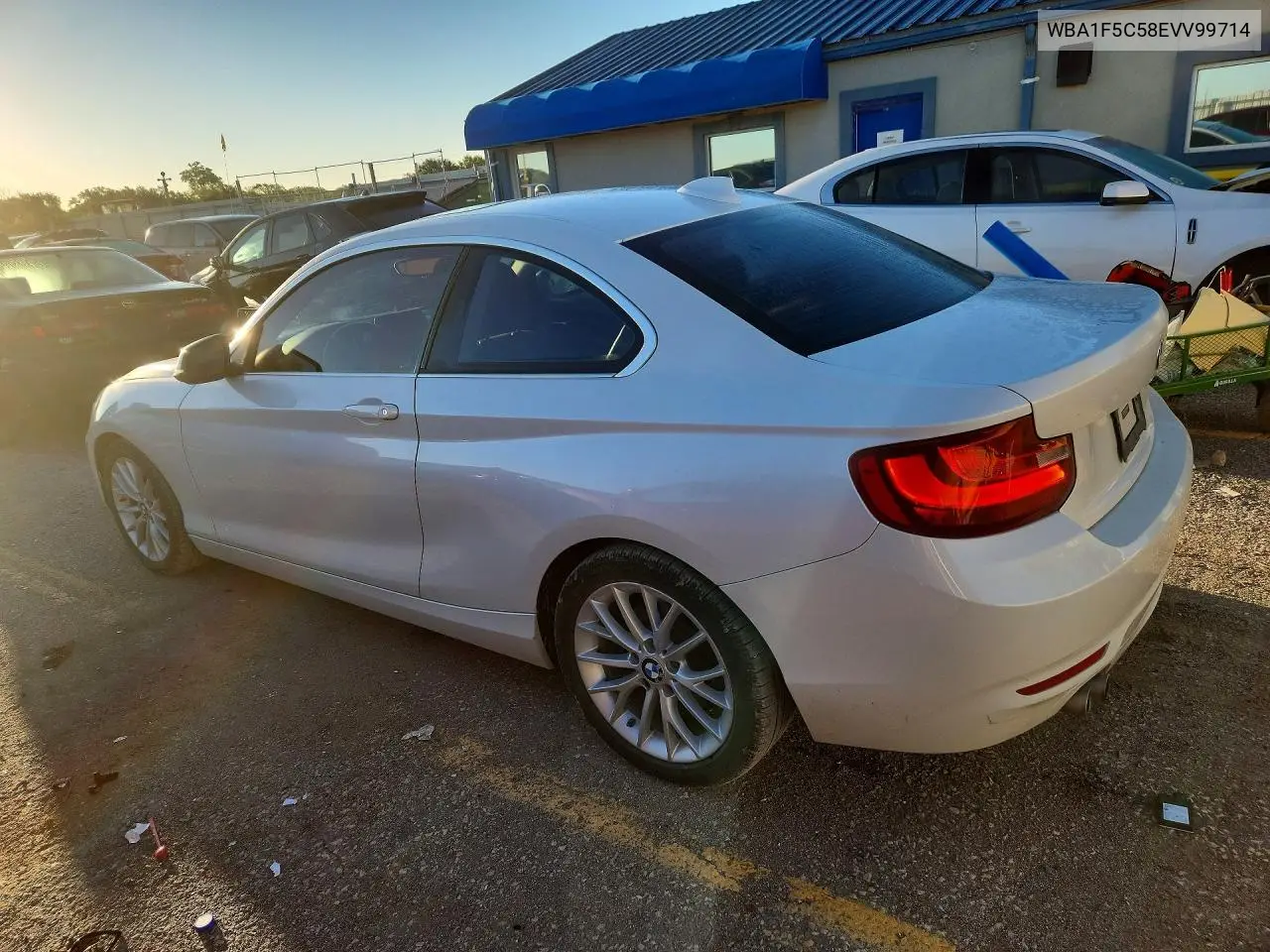 2014 BMW 2ER VIN WBA1F5C58EVV99714 — фото 2