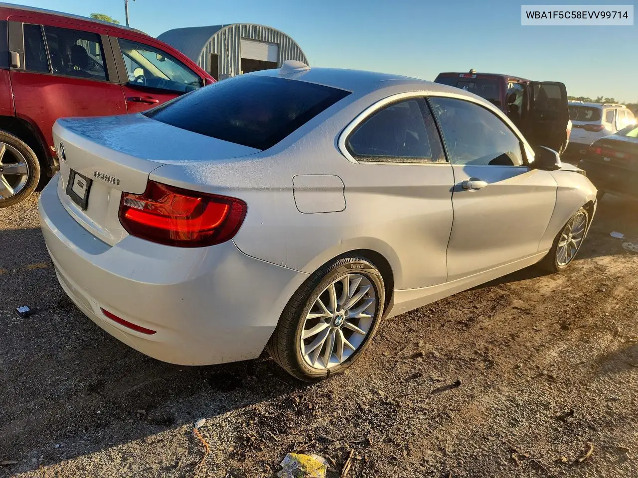 2014 BMW 2ER VIN WBA1F5C58EVV99714 — фото 3