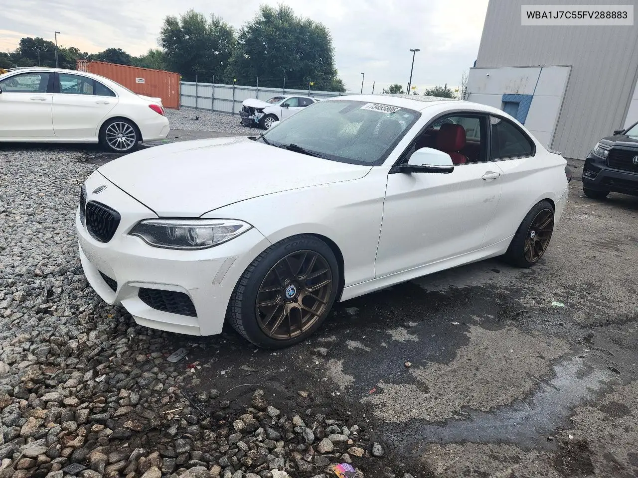 BMW 2ER 2015, VIN WBA1J7C55FV288883