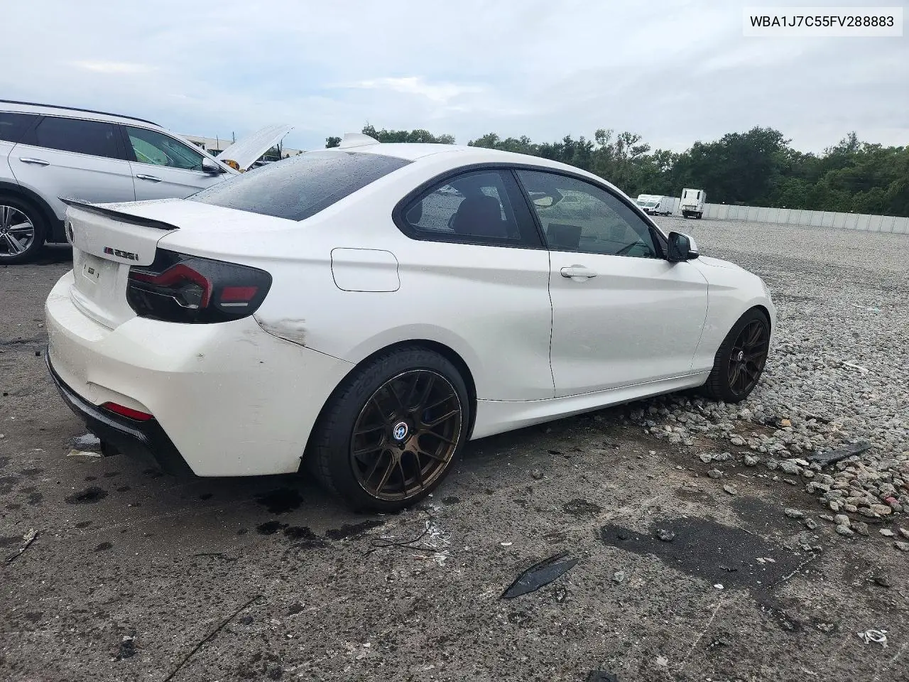 2015 BMW 2ER VIN WBA1J7C55FV288883 — фото 3