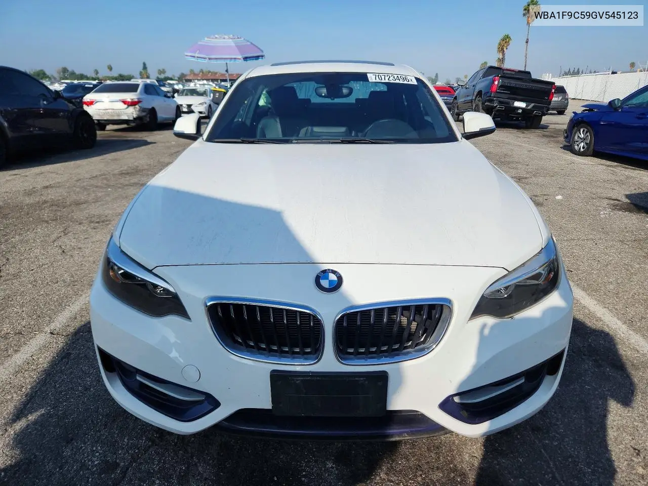 2016 BMW 2ER VIN WBA1F9C59GV545123 — фото 5