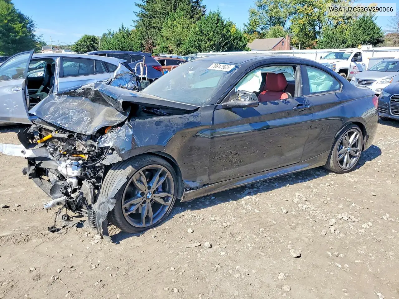 BMW 2ER 2016, VIN WBA1J7C53GV290066