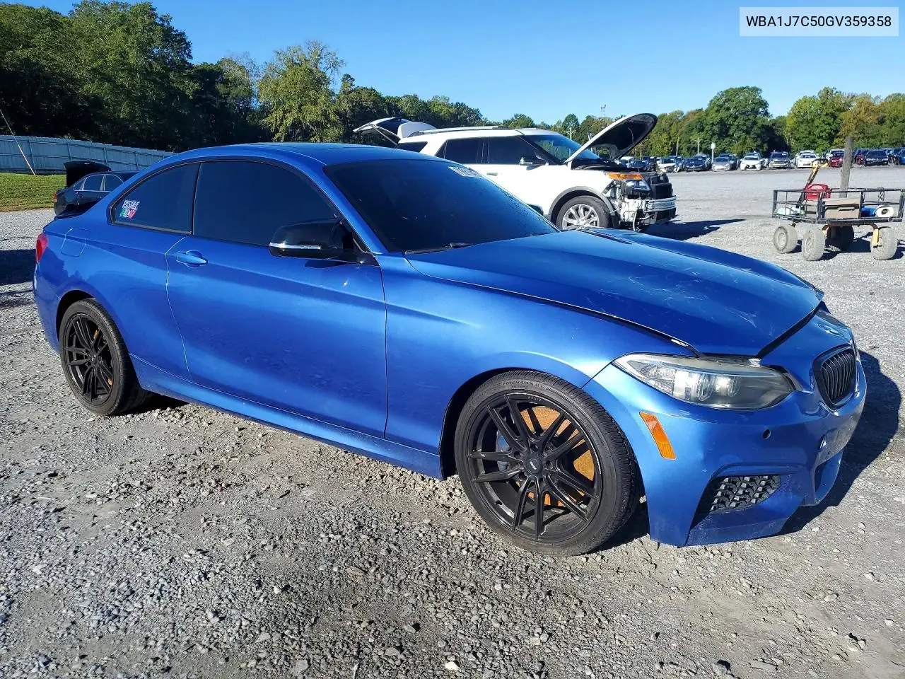 2016 BMW 2ER VIN WBA1J7C50GV359358 — фото 4