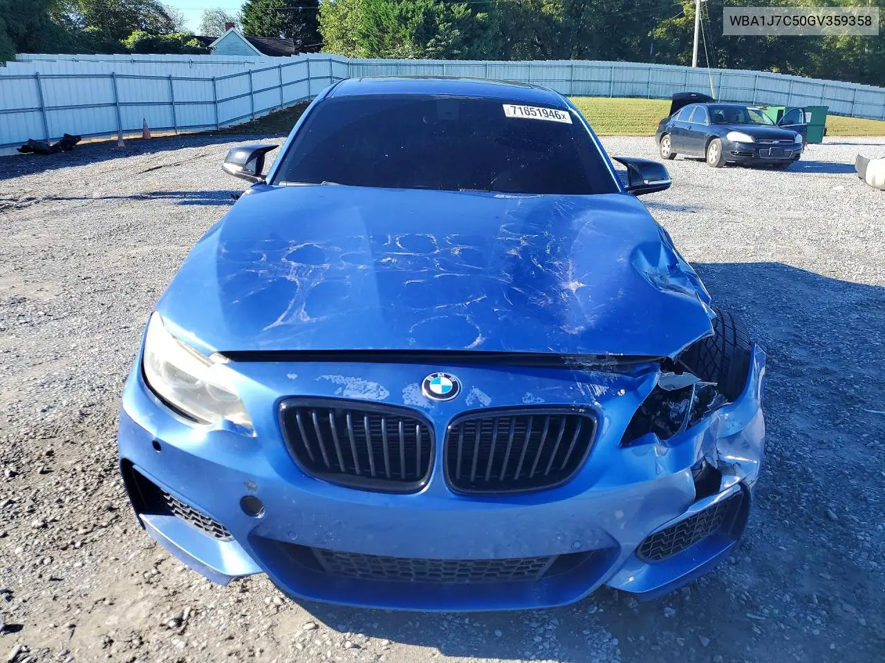 2016 BMW 2ER VIN WBA1J7C50GV359358 — фото 5