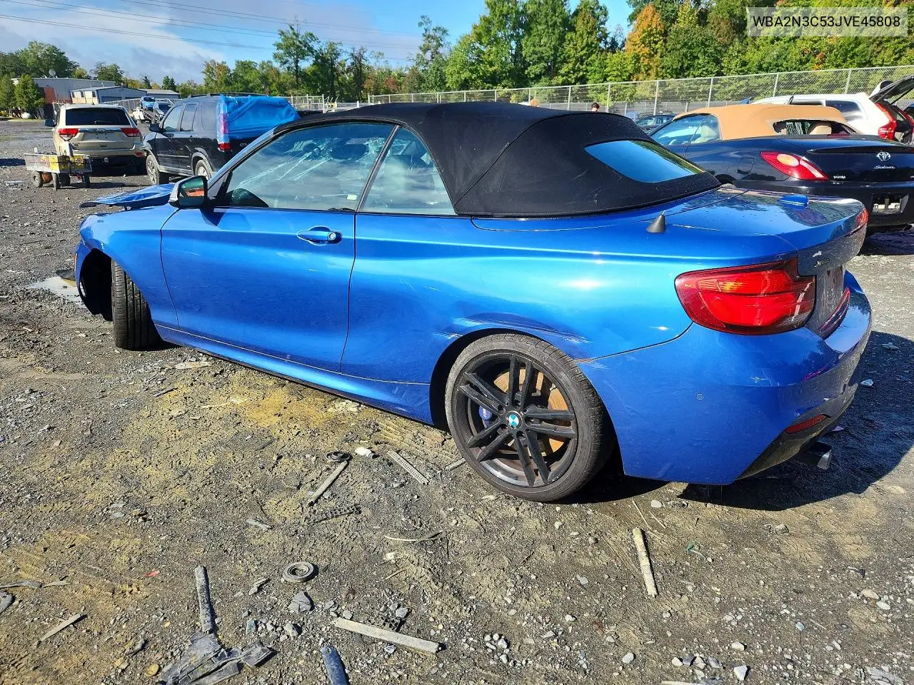 2018 BMW 2ER VIN WBA2N3C53JVE45808 — фото 2