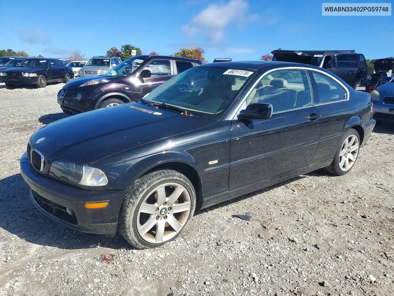 BMW 3ER 2002, VIN WBABN33402PG59748