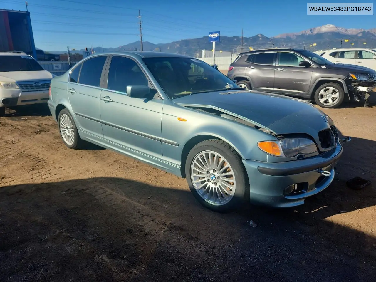 2002 BMW 3ER VIN WBAEW53482PG18743 — фото 4