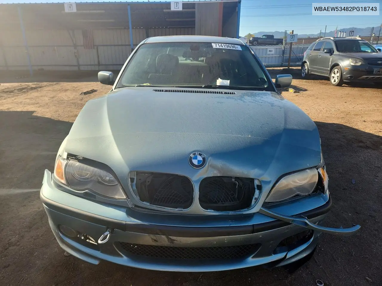 2002 BMW 3ER VIN WBAEW53482PG18743 — фото 5