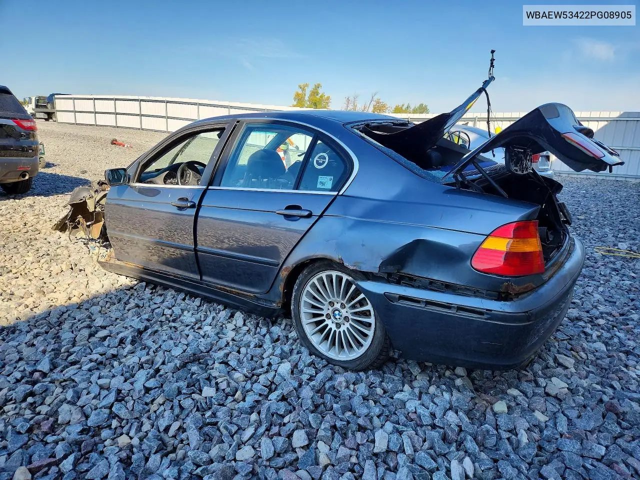 2002 BMW 3ER VIN WBAEW53422PG08905 — фото 2