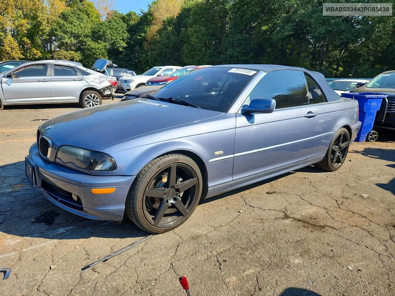BMW 3ER 2002, VIN WBABS33442PG85438