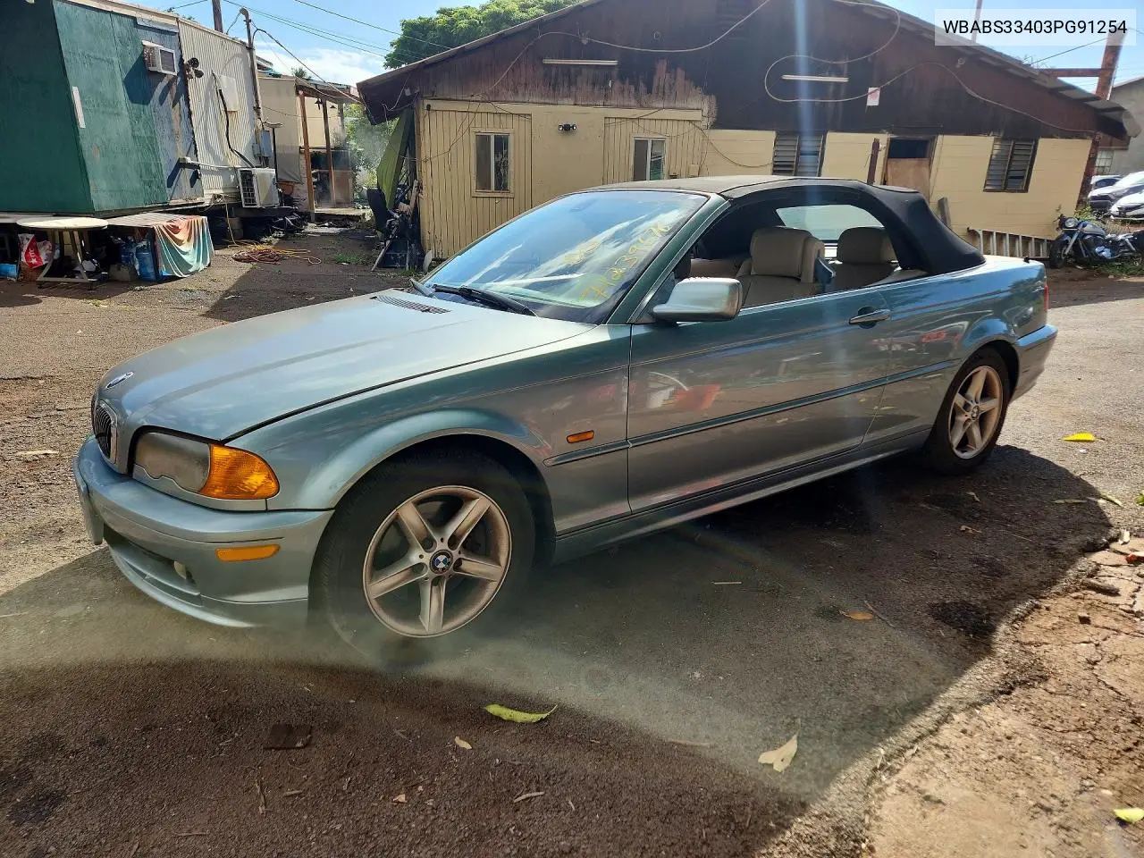 BMW 3ER 2003, VIN WBABS33403PG91254