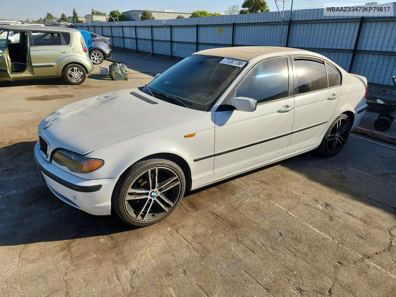 BMW 3ER 2003, VIN WBAAZ33473KP79817