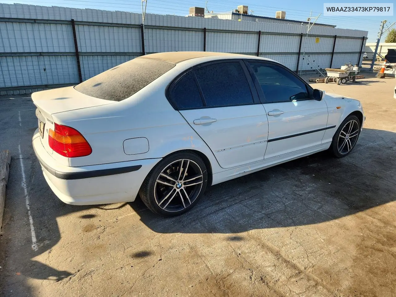 2003 BMW 3ER VIN WBAAZ33473KP79817 — фото 3